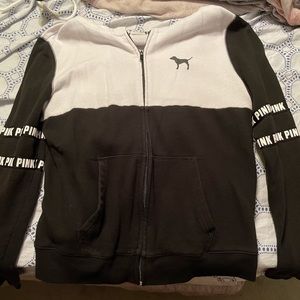 Pink white and black jacket